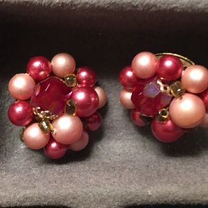 Costume jewelry clip on earrings